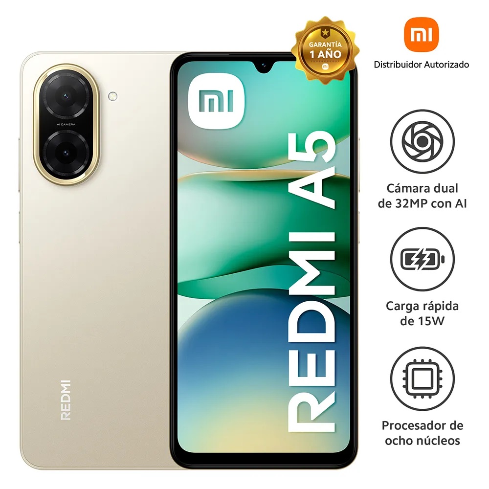 Xiaomi Redmi A5 64Gb 3Ram Color Dorado Dualsim Nuevo Libre