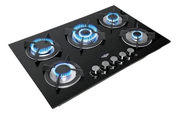 Combo Campana Extractor Plegable Parrilla Cristal 5 Quemadores Gutstark Home