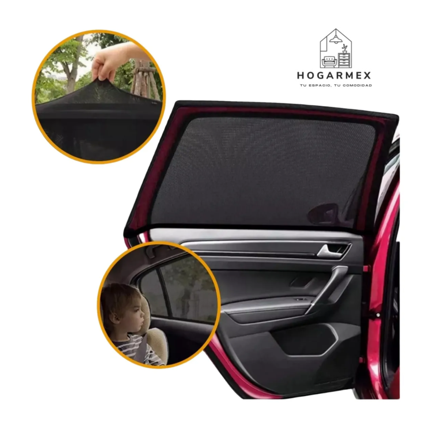 Cubre Sol Auto Parasol Para Ventana Delanteras/traseras/suv