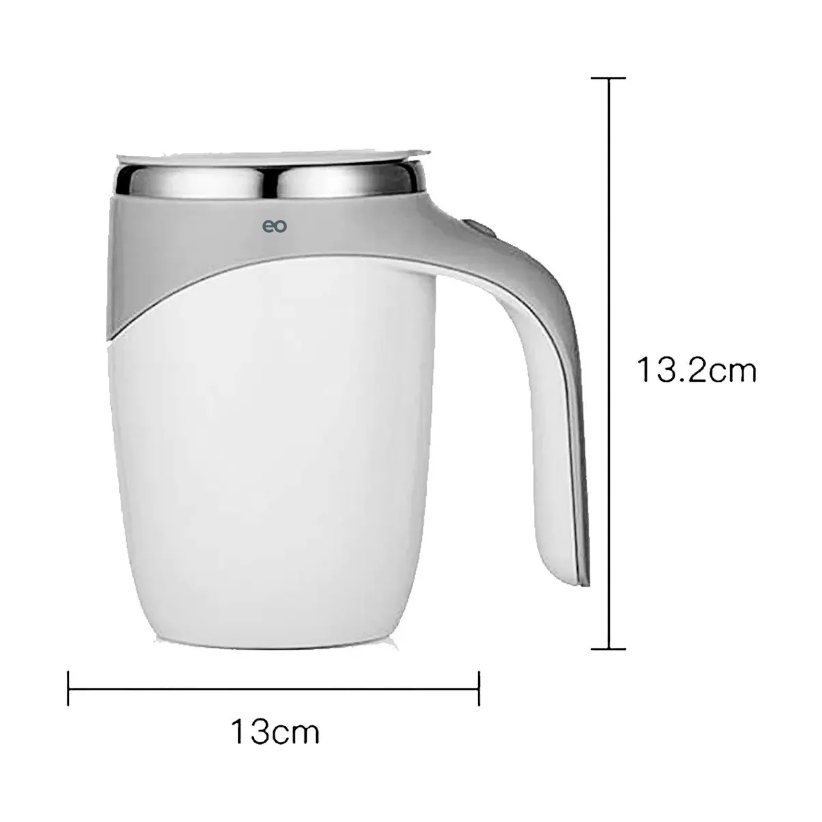Taza Mezcladora Automática Agitador Bebidas Termo Acero,gris