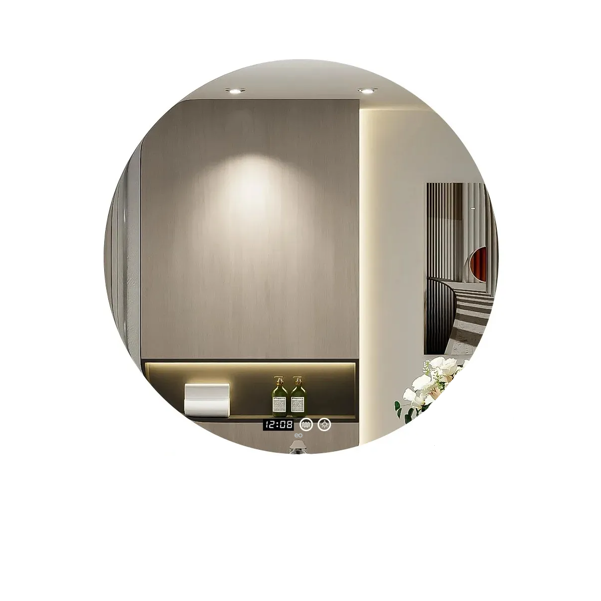 Espejo Led Baño Touch 3 Modo Con Función Antivaho 40*40cm Redondo