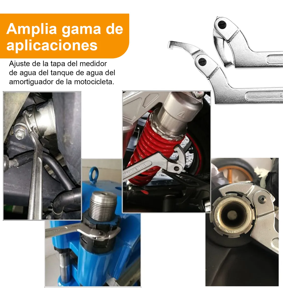 Herramienta Manual Con Gancho Ajustable Tipo C, Tuerca, Tuer