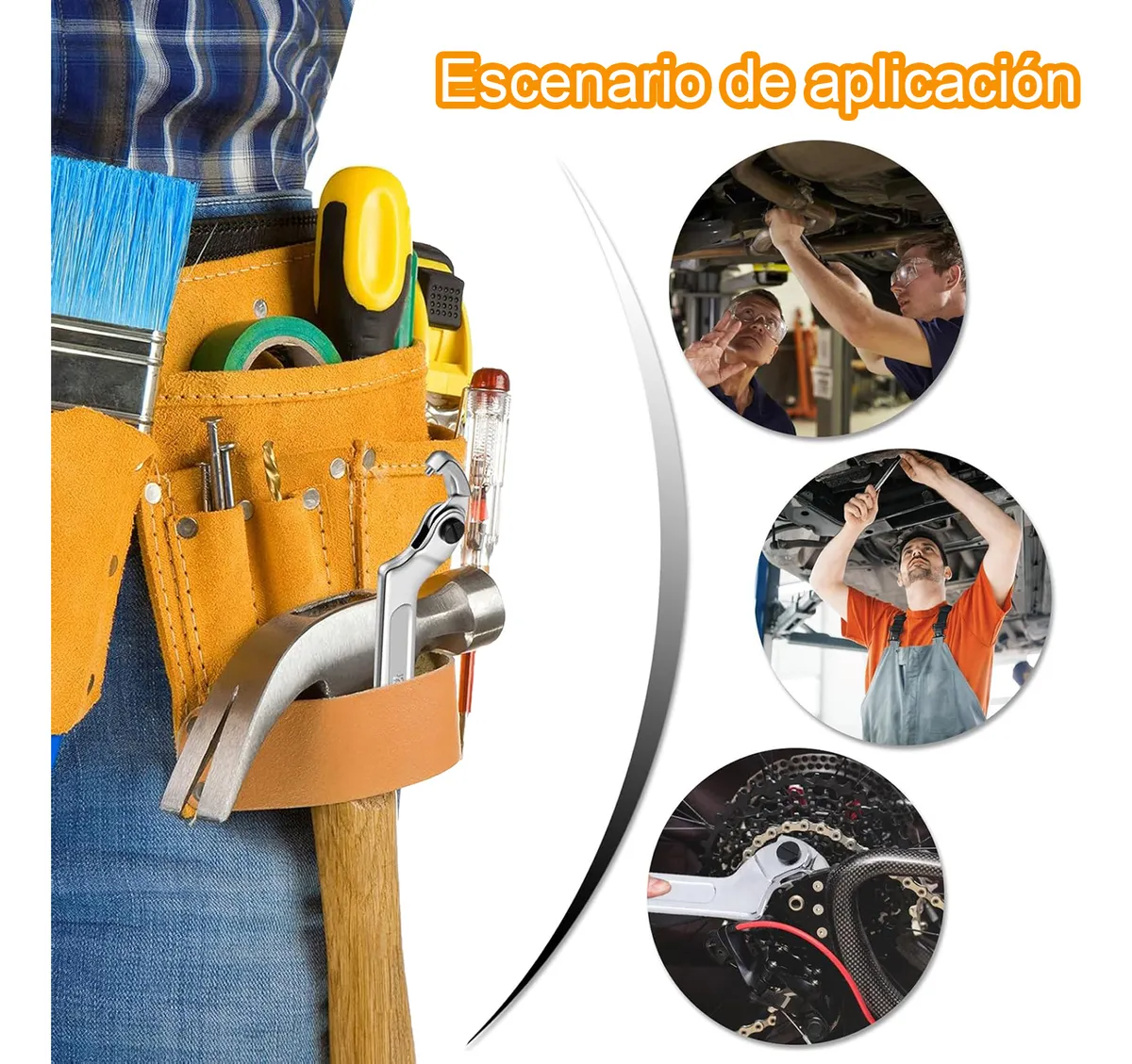 Herramienta Manual Con Gancho Ajustable Tipo C, Tuerca, Tuer