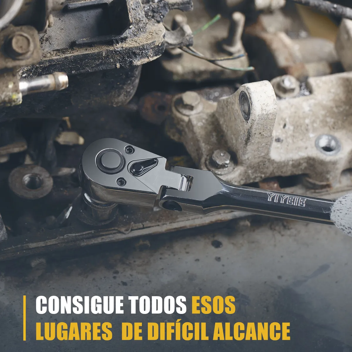 Juego De Matracas Ajustable 1/2 3/8 1/4 Llaves De Trinquete.