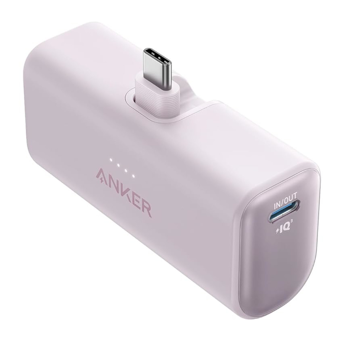 Power Bank Nano USB-C Plegable Anker 5000 mAh 22.5W Violeta