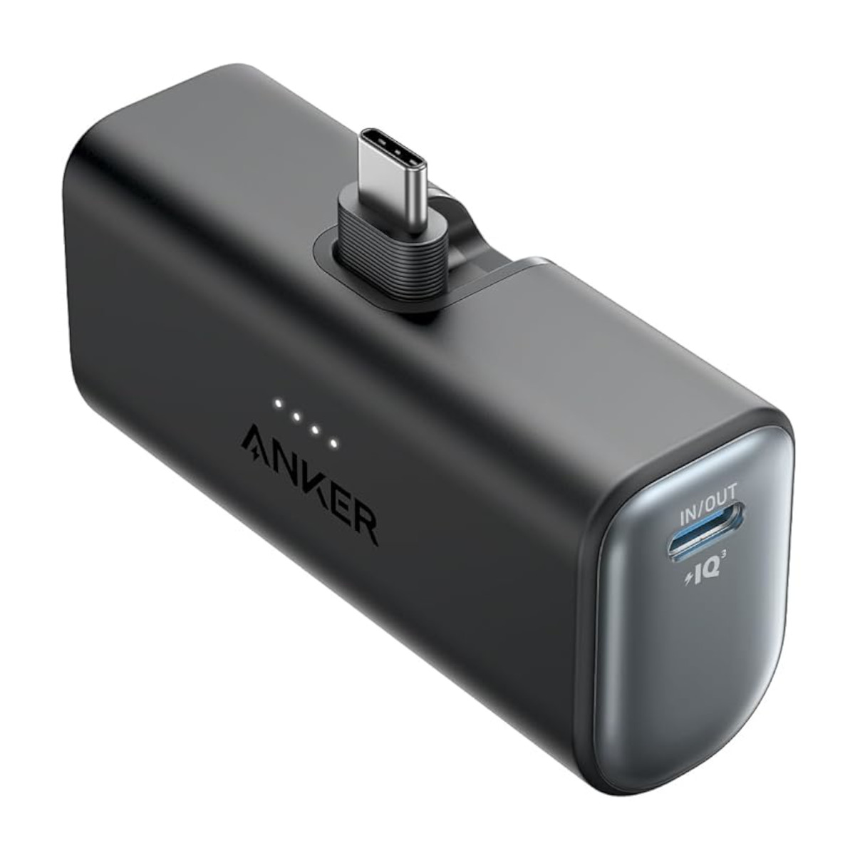 Power Bank Nano USB-C Plegable Anker 5000 mAh 22.5W Negro
