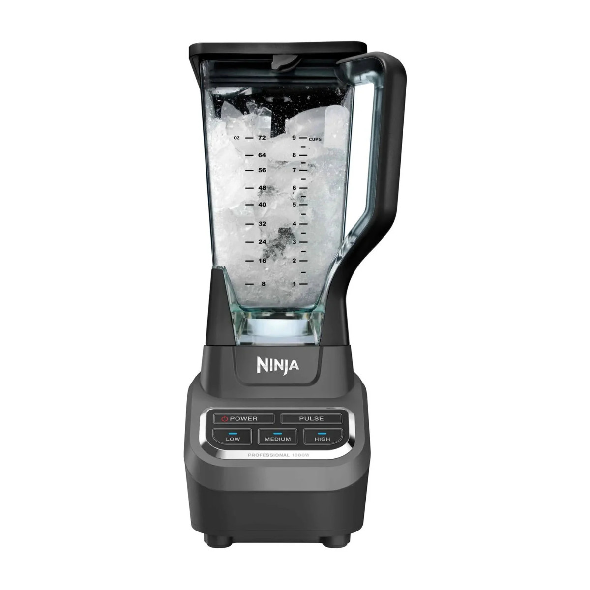 Licuadora Profesional Ninja Vaso de Plástico 2.1 Litros Negra BL610