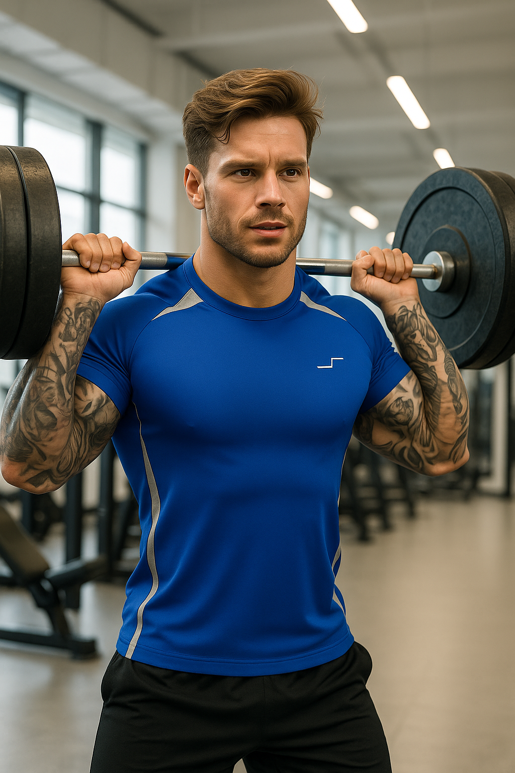 Paquete De 5 Playeras Deportivas Cuello Redondo Para Hombre Entrenamiento Comodas CHB Chili Beans Clothing Co.