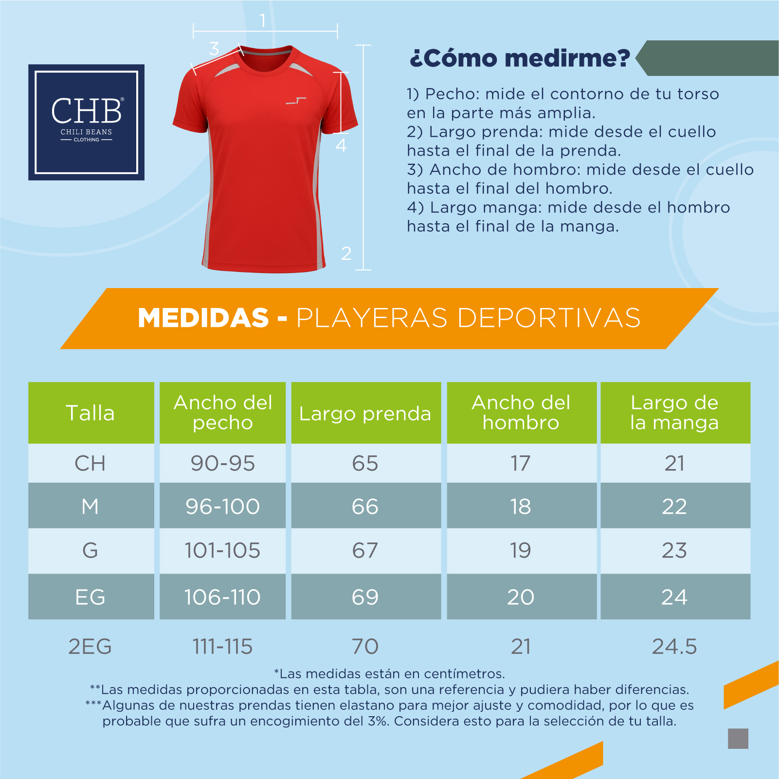 Paquete De 5 Playeras Deportivas Cuello Redondo Para Hombre Entrenamiento Comodas CHB Chili Beans Clothing Co.