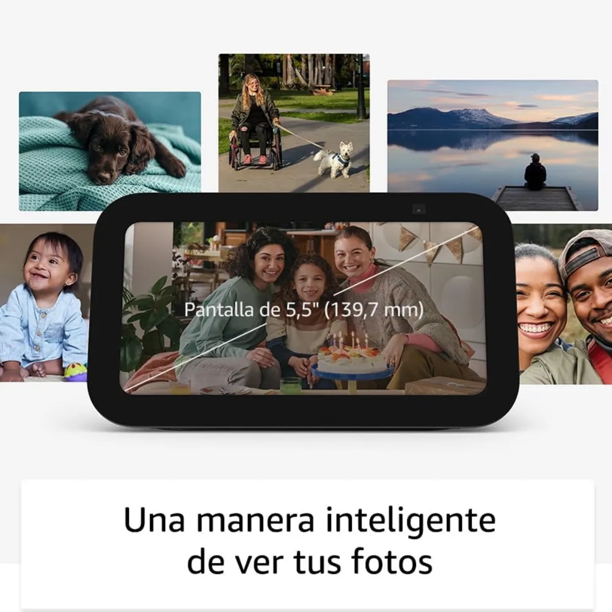 Pantalla Inteligente Amazon B09B2SBHQK ECHO SHOW 5 (3rd Gen) 5.5" C/Alexa Negro ENDY2*