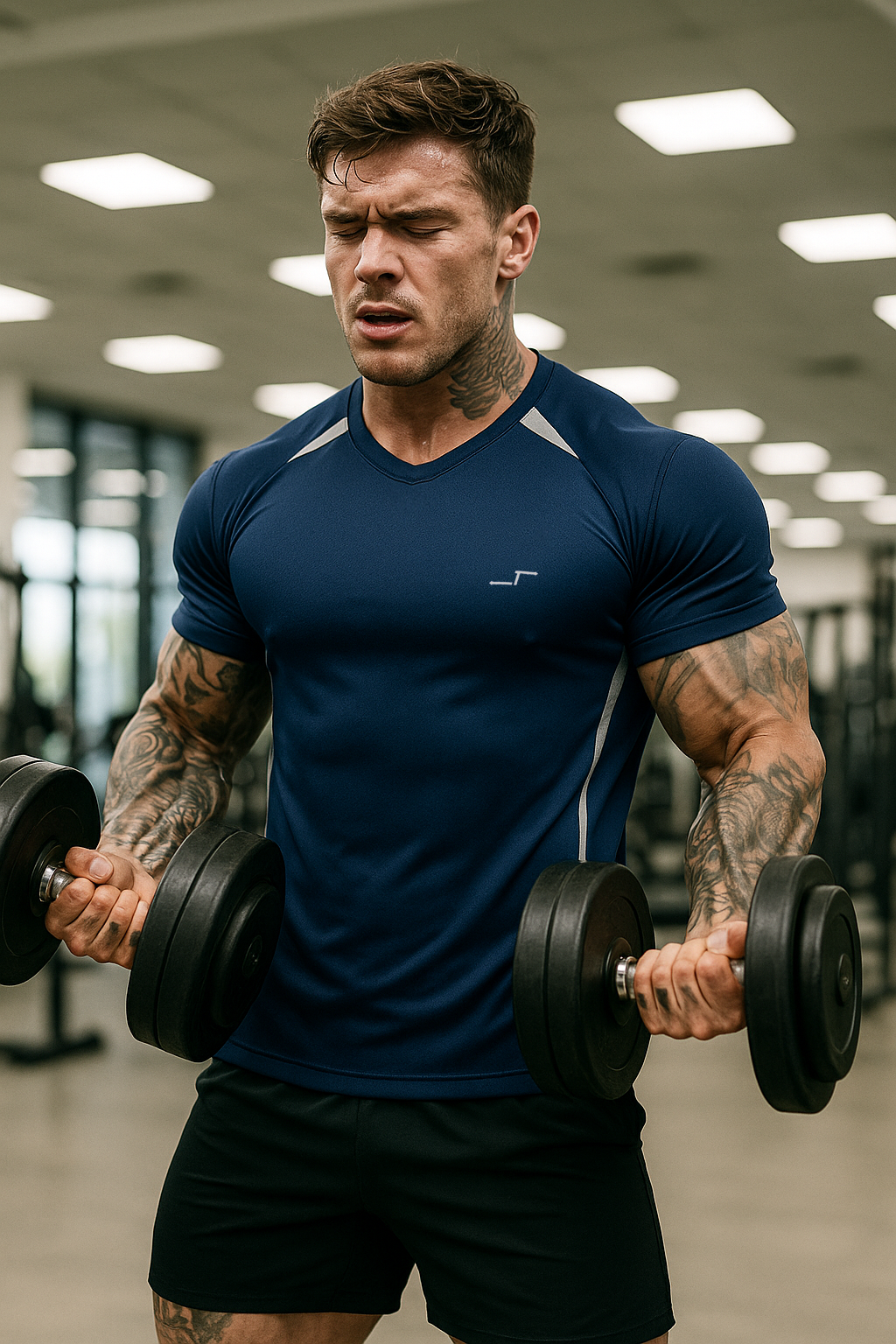 Paquete De 5 Playeras Deportivas Cuello Redondo Para Hombre Entrenamiento Comodas CHB Chili Beans Clothing Co.