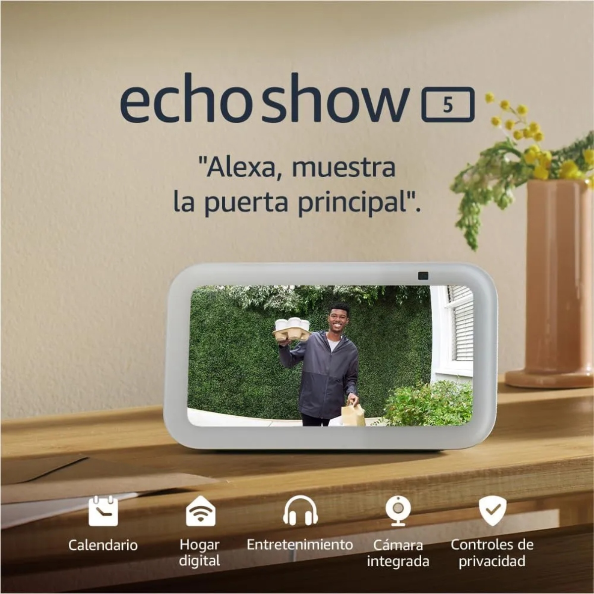 Pantalla Inteligente Amazon B09B2SBHQK ECHO SHOW 5 (3rd Gen) 5.5" C/Alexa Negro ENDY2*