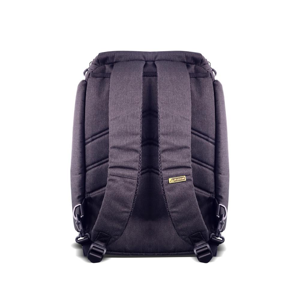 MALETA DEPORTIVA SKYPEAK DUFFLE LSMB10298Y 18" NEGRA / AMARILLO