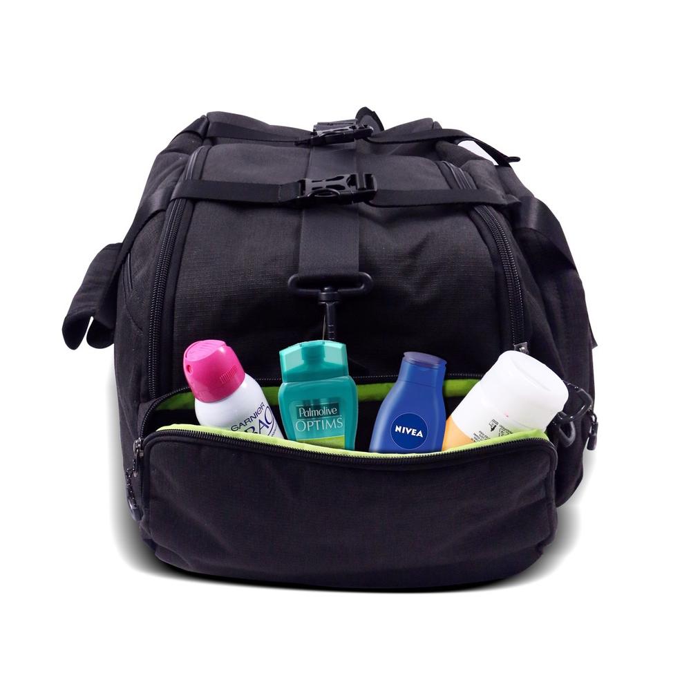 MALETA DEPORTIVA SKYPEAK DUFFLE LSMB10298Y 18" NEGRA / AMARILLO