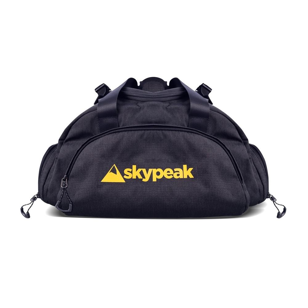 MALETA DEPORTIVA SKYPEAK DUFFLE LSMB10298Y 18" NEGRA / AMARILLO