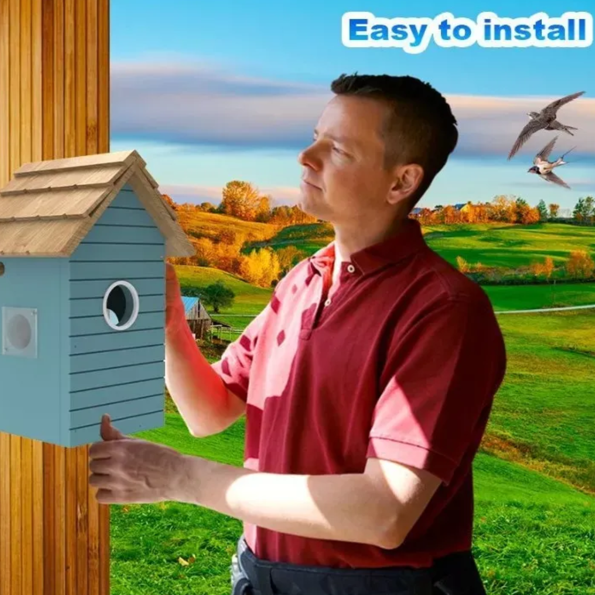 Jaula Para Pájaro Aves Para Monitoreo Móvil Con Cámara