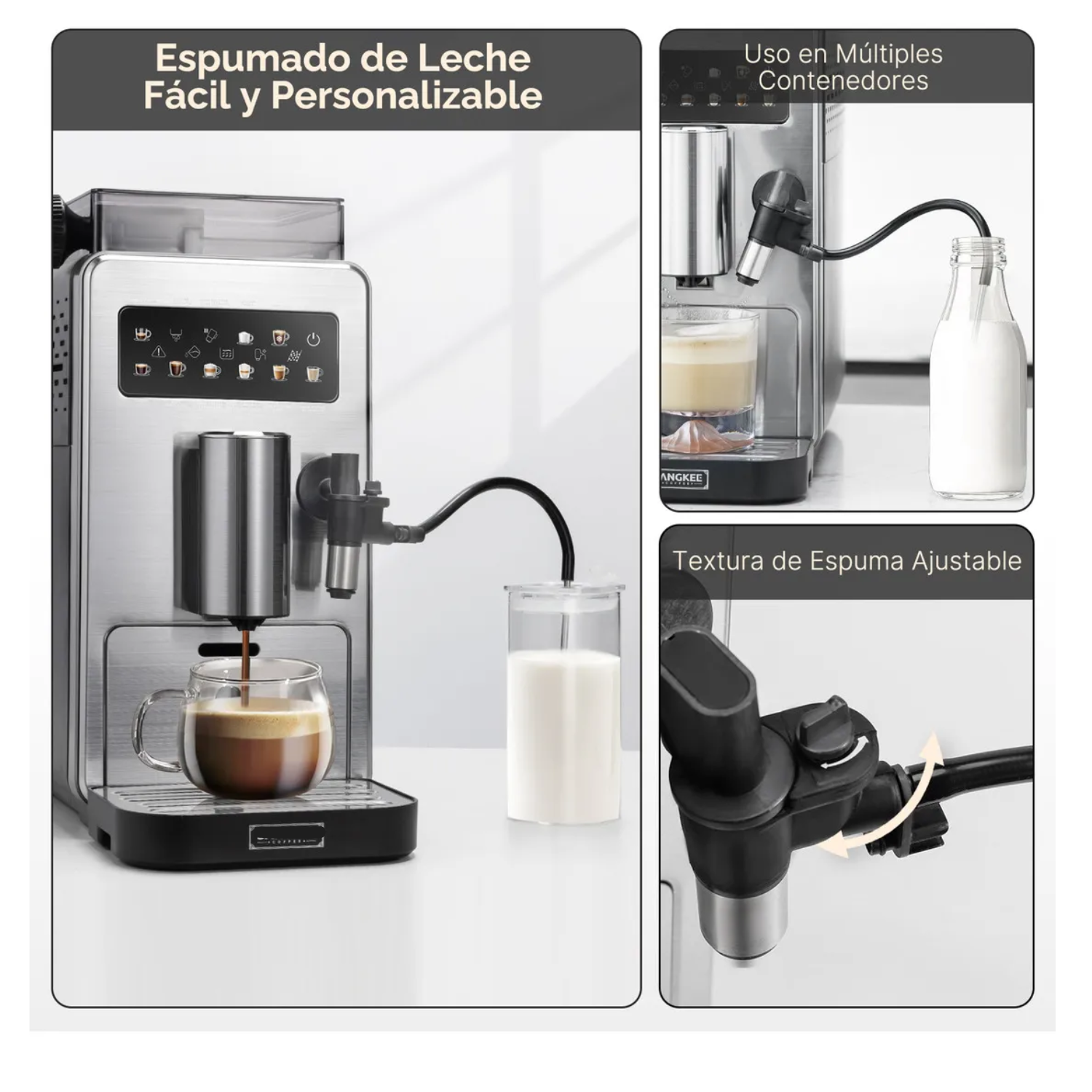 Cafetera Espresso 9 en 1 Superautomática con Molino, Espumador y Pantalla Táctil – Café de Barista en Casa