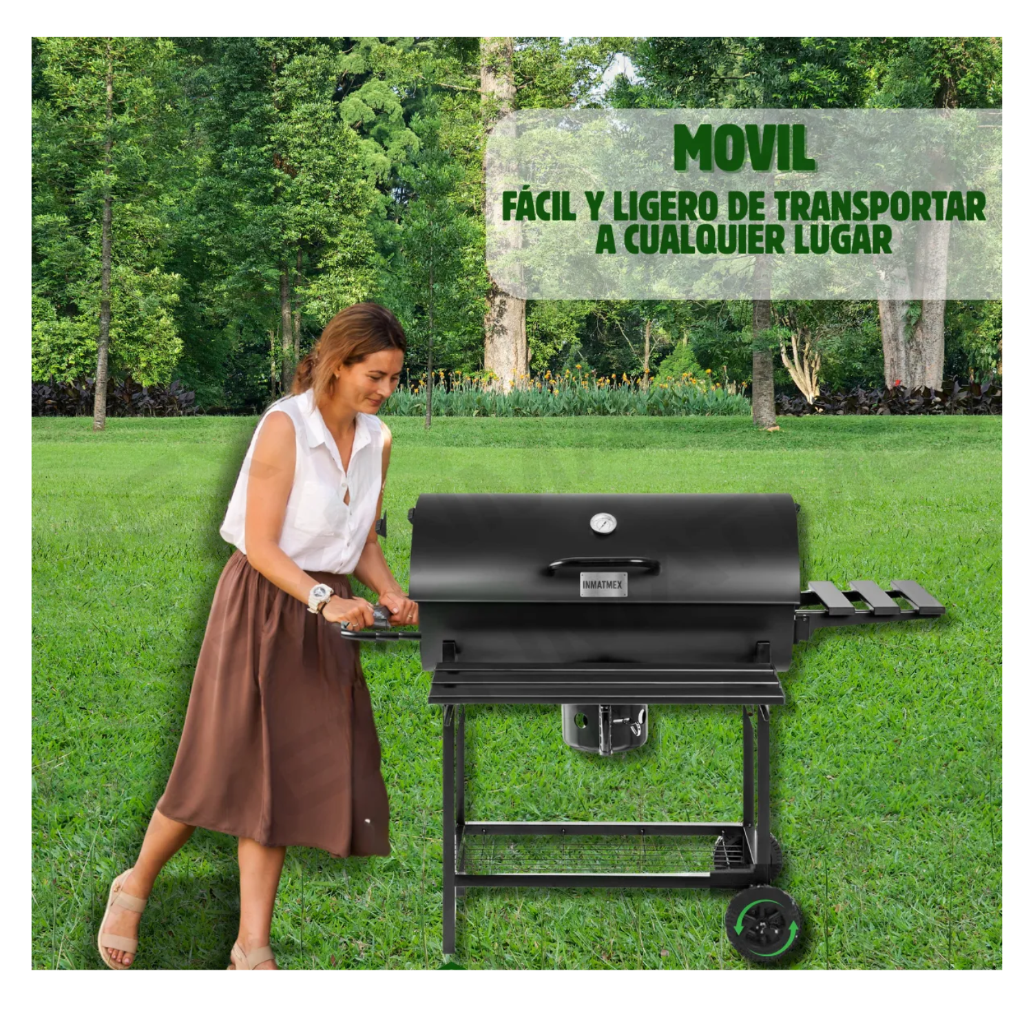 Asador Ahumador De Barril Para Carnes Asadas