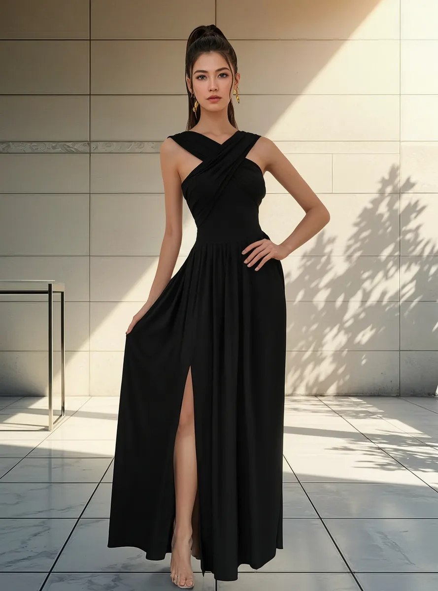 Vestido Largo Casual Maria Bela Modelo Mesina