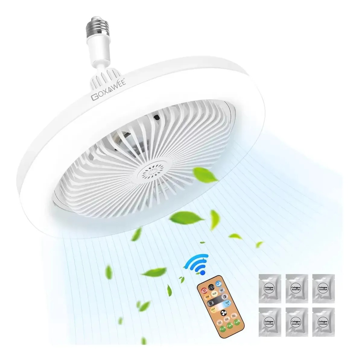Ventilador De Techo 32 Clásico Blanco 6 Aspas 3 Velocidades Diámetro 81.28 cm Material de las aspas MDF
