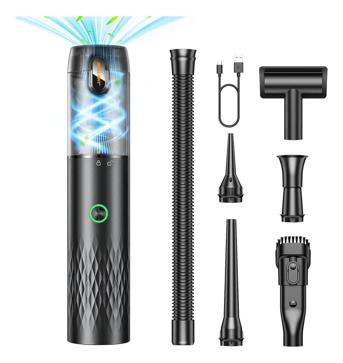 Aspiradora Para Auto Mini Portatil De Mano Inalambrica