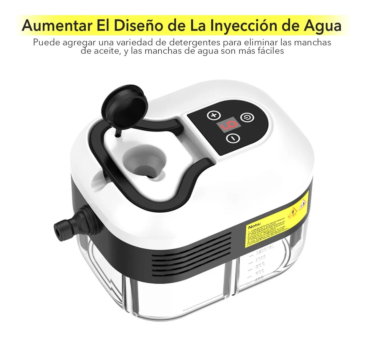 Limpiador De Vapor Portátil Blanco De 110v/220v Para Chinches Enparrilla/estufa/zapatillas/baño/coche/piso/asiento/alfombra Hotu