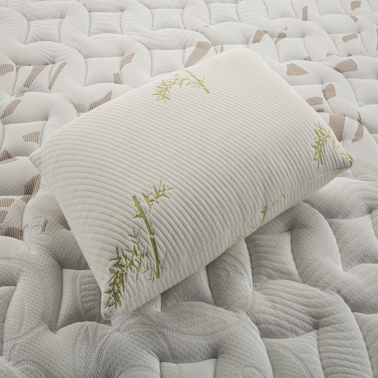 Paquete de 2 Almohadas Tamaño Estándar de Látex Natural con Funda de Bambú Lavable - Lester Organic Látex