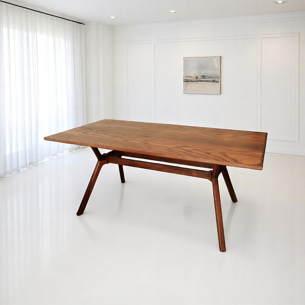 Mesa de comedor París Tabaco para 6 personas estilo escandinavo 