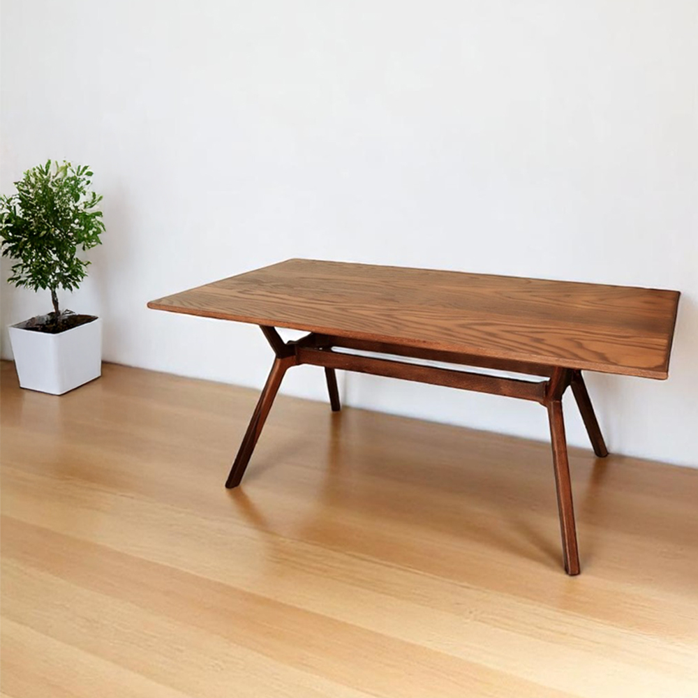 Mesa de comedor París Tabaco para 6 personas estilo escandinavo 