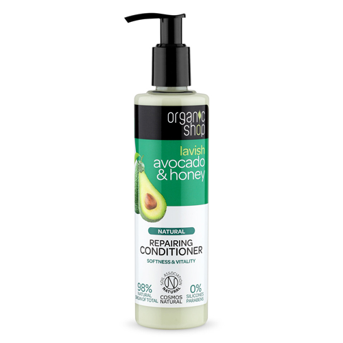 Acondicionador Capilar Orgánico Reparador de Aguacate y Miel, 280 ml, Organic Shop