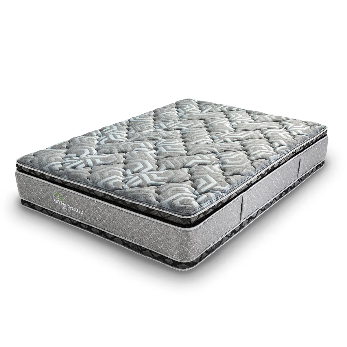 Colchón King Size Lester Status - Doble Colchoneta Híbrido con Resortes Mini Bonell y Espuma con Acolchado Lesterpad