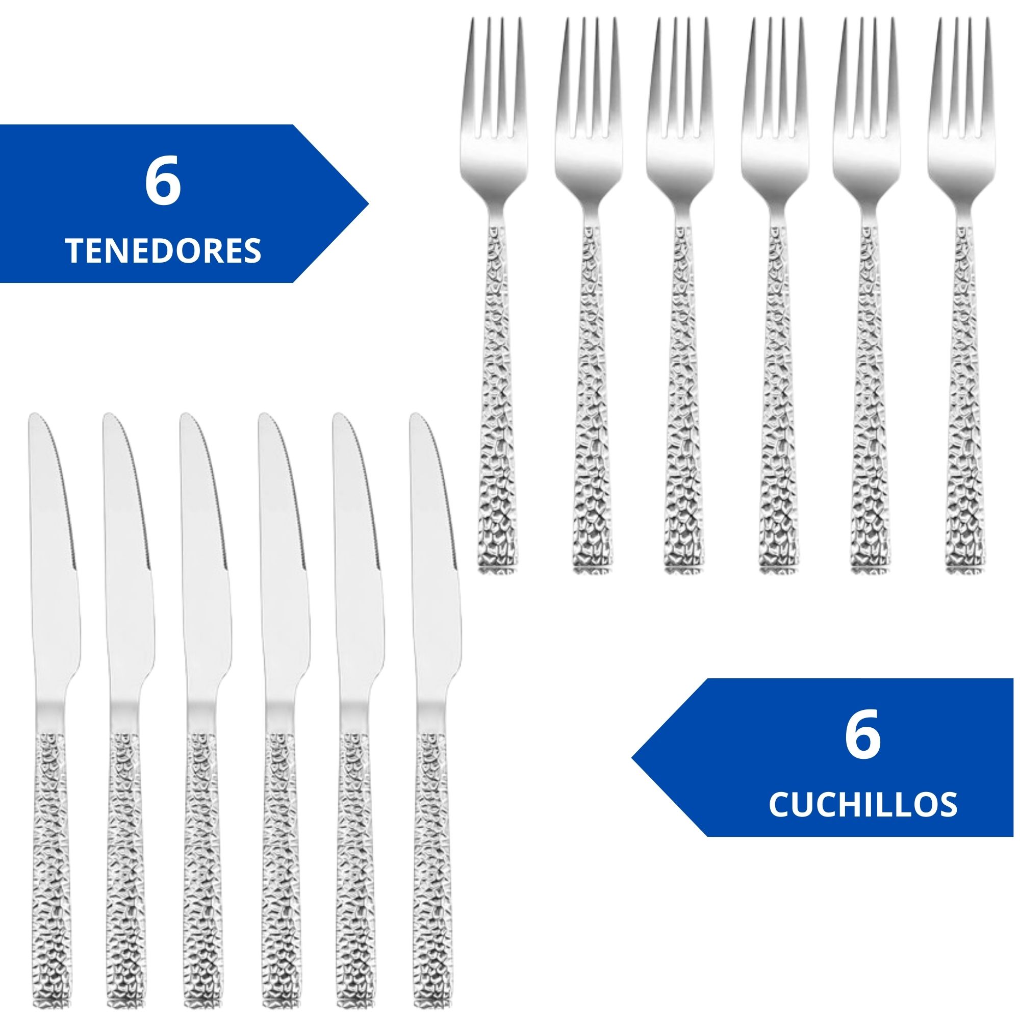 Juego De Cubiertos Napoles Para 6 Personas, 24 Piezas 
