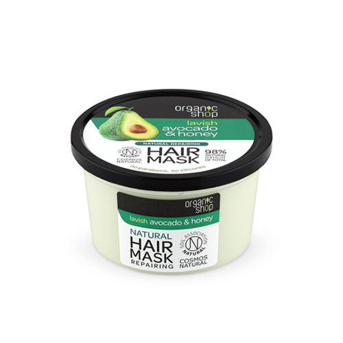 Mascarilla Capilar Orgánica Reparadora de Aguacate y Miel, 250 ml, Organic Shop