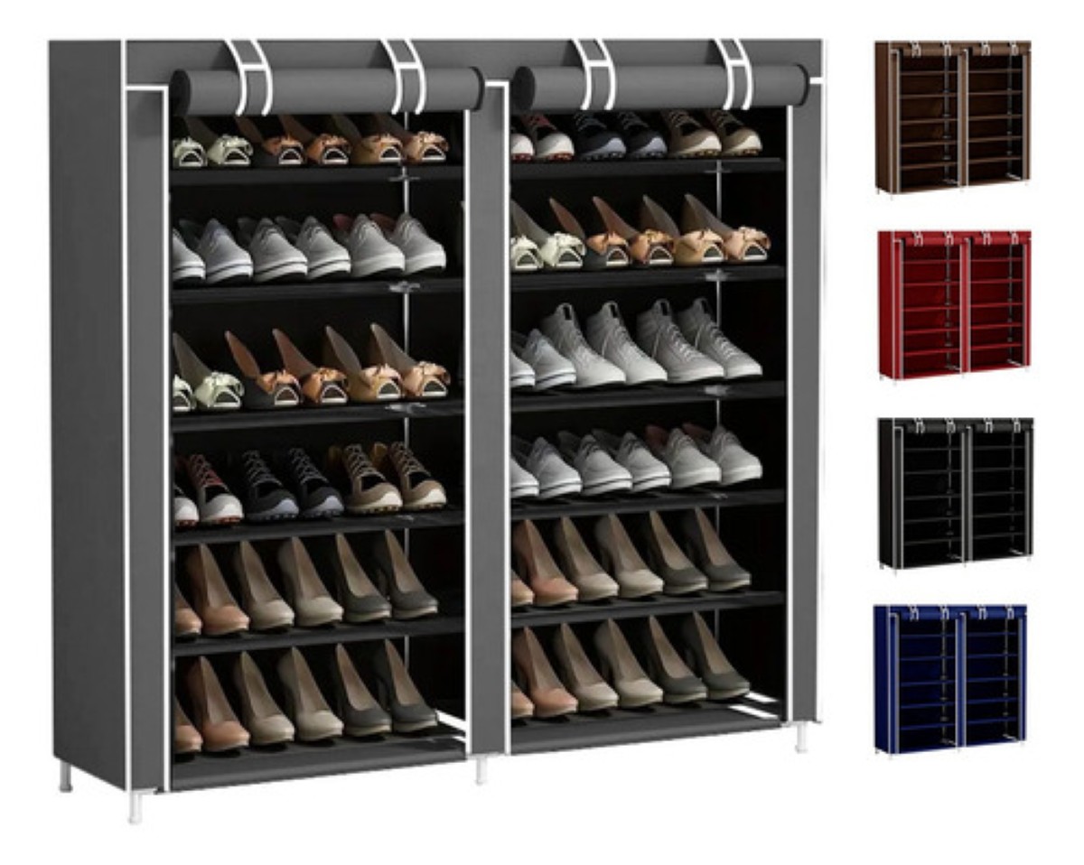 "Zapatera Organizador Mueble Rack Closet Armable Repisas gris "