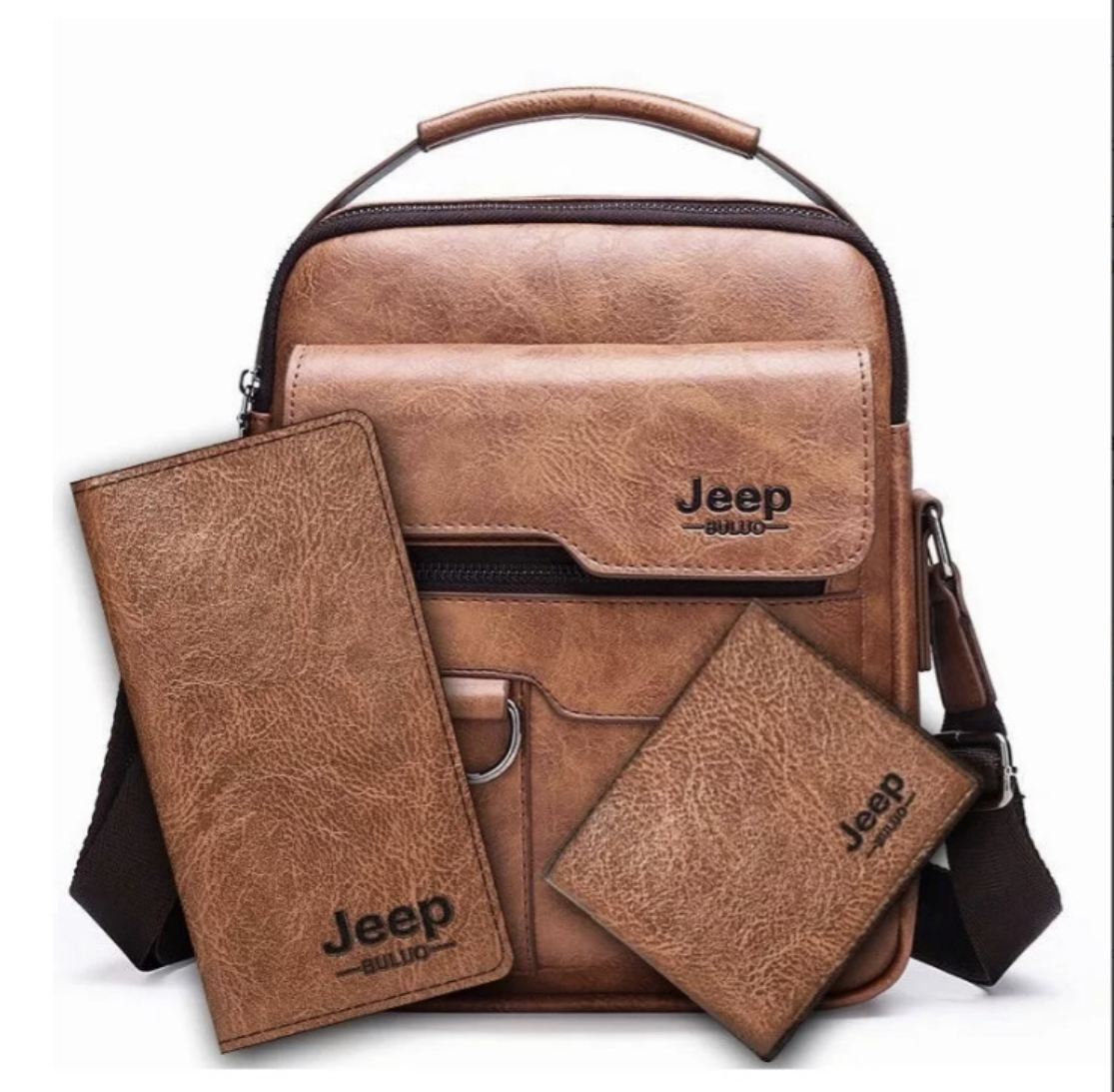 Bolso Mariconera Hombre Maletin Bandoleras Y Billetera Kit