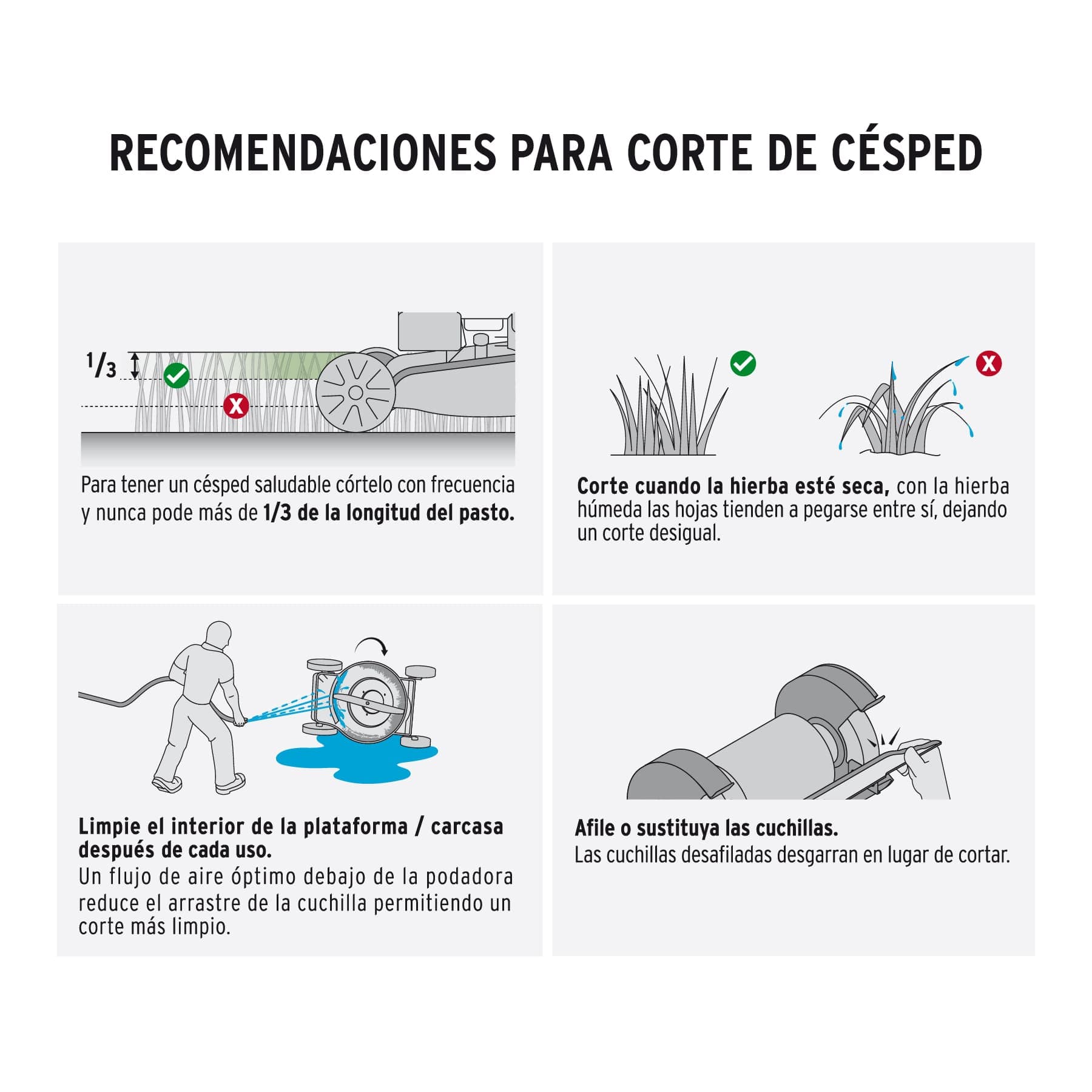 Podadora de carrito con motor de Gasolina de 3 Hp Pretul P-316p Corta poda pasto Césped Jardinería en General 