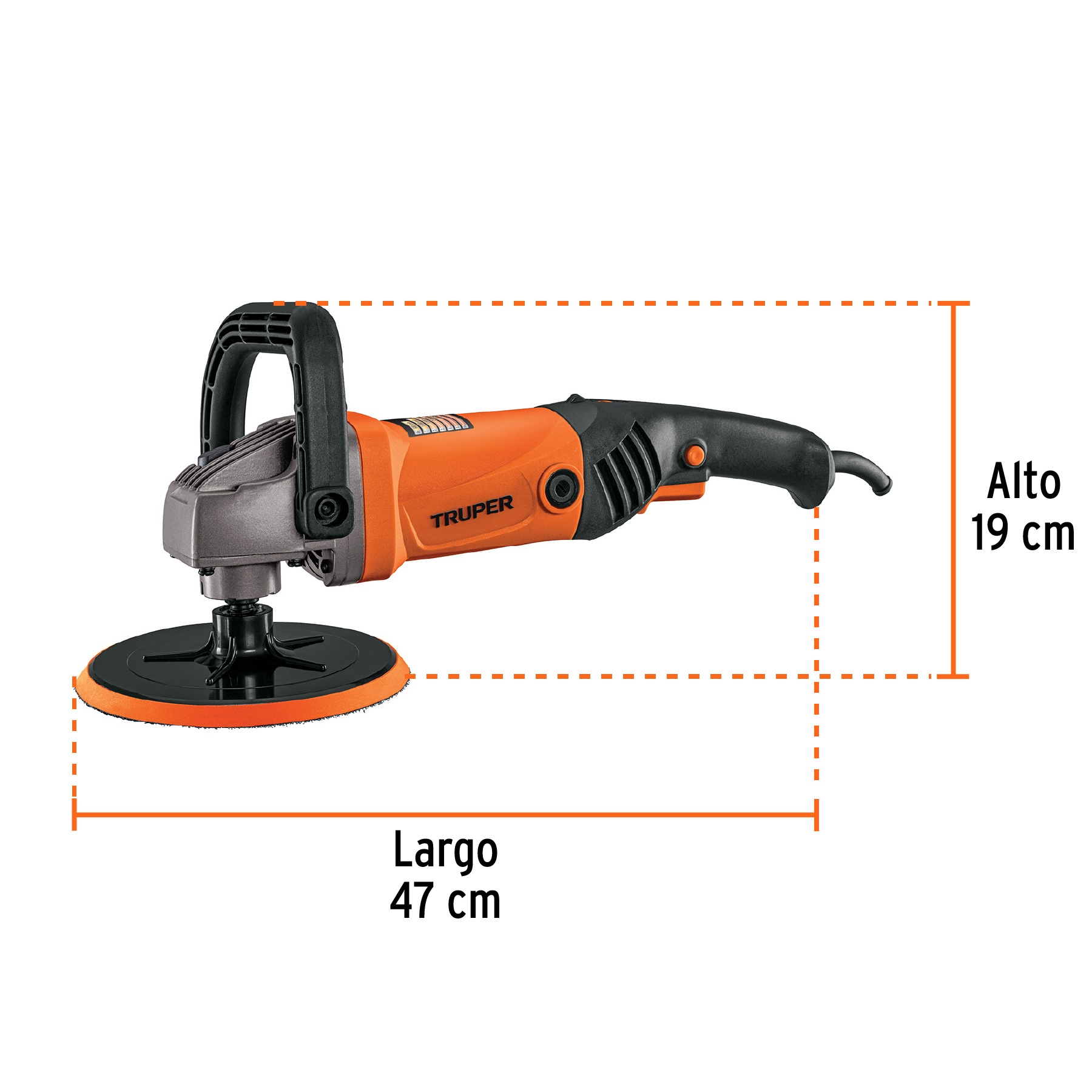 Pulidora 7", 1, 200 W PARA PULIR ENCERAR AUTOS CUIDADO Y BELLEZA AUTOMOTRIZ PULA-7A3 TRUPER 