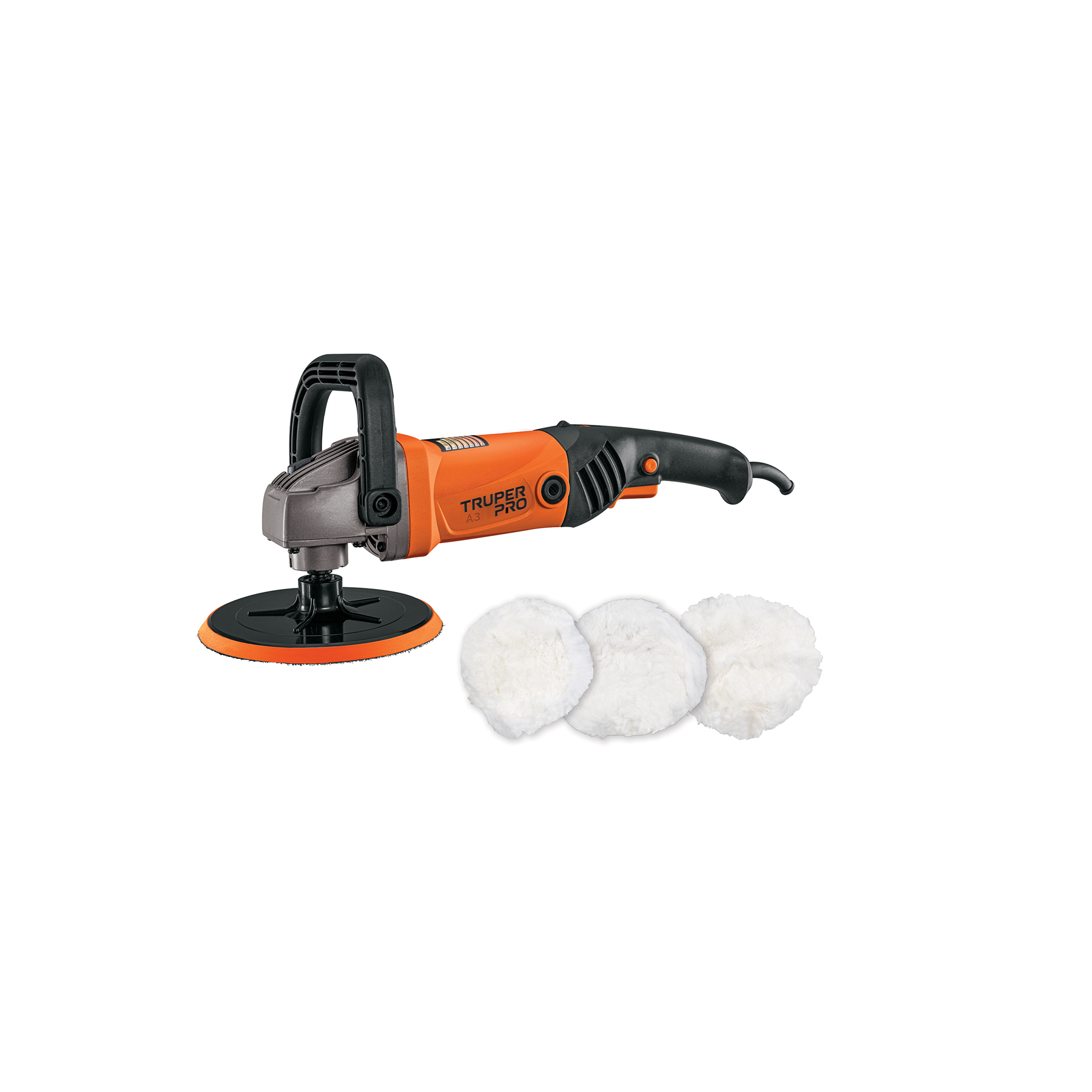 Pulidora 7", 1, 200 W PARA PULIR ENCERAR AUTOS CUIDADO Y BELLEZA AUTOMOTRIZ PULA-7A3 TRUPER 
