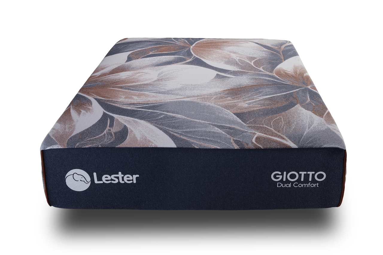 Colchón Matrimonial Lester Giotto - Línea Support Tecnología Híbrida Con Resortes Mini Bonell, Nano Pocket, Espuma Soft