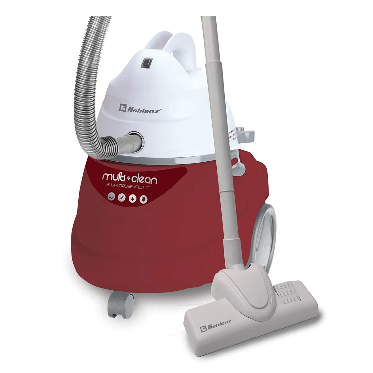 Aspiradora Multiusos Koblenz PV-5003 K2 N II Sólidos y Liquidos 5Gal Roja/Blanco ENDY6
