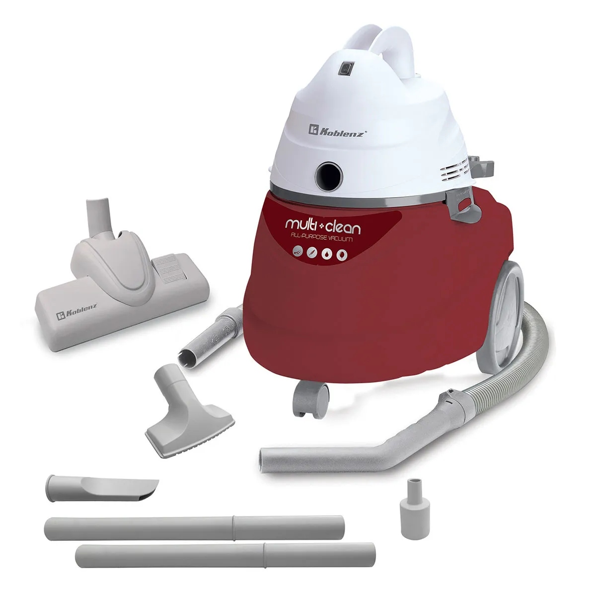 Aspiradora Multiusos Koblenz PV-5003 K2 N II Sólidos y Liquidos 5Gal Roja/Blanco ENDY6