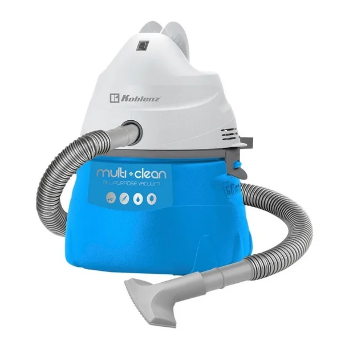 Aspiradora Multiusos Koblenz WD-380 K2B W Polvo-Liquidos 3Gal Blanco/Azul ENDY4