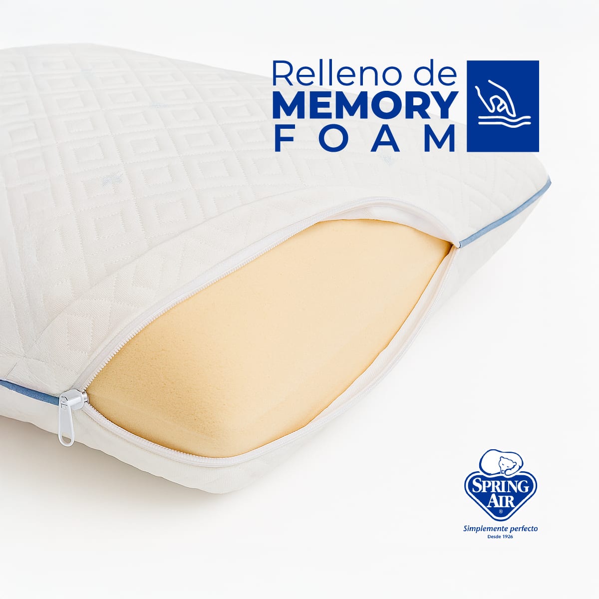 2 Almohadas Cool Sleep + Cubre Colchón Matrimonial Freeze   