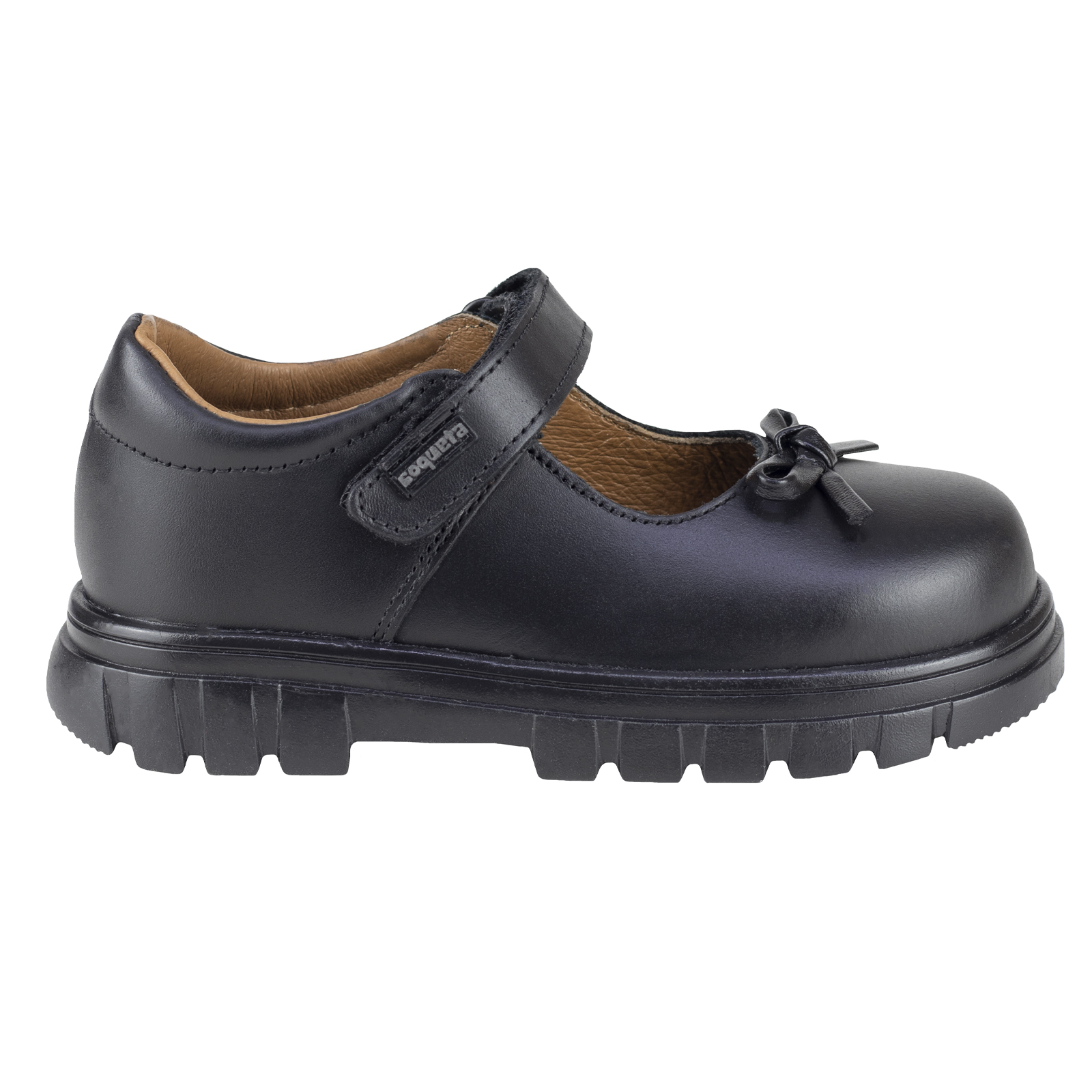 Zapatos Escolar Coqueta Niña Estilo 125000-a Negro Moderno