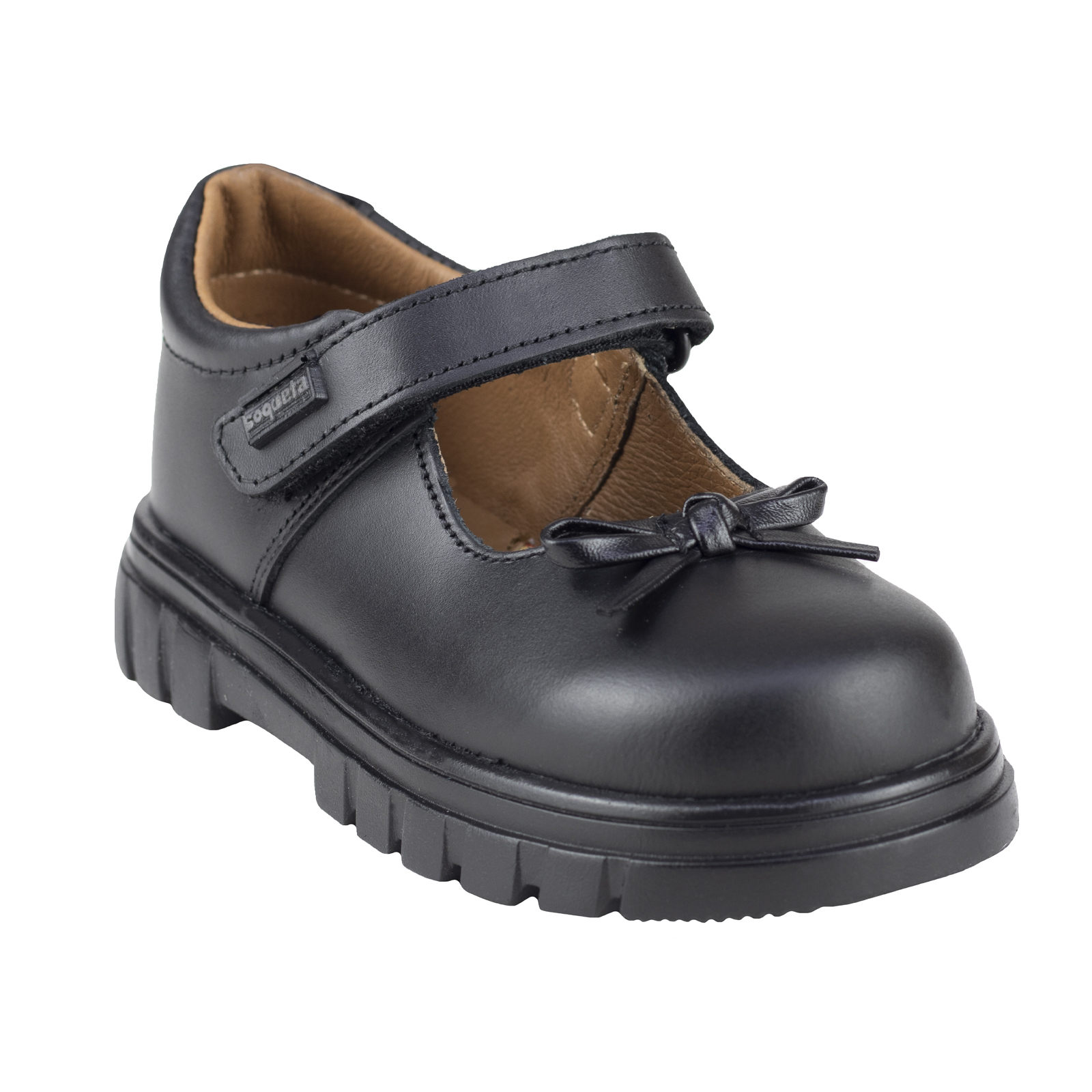 Zapatos Escolar Coqueta Niña Estilo 125000-a Negro Moderno