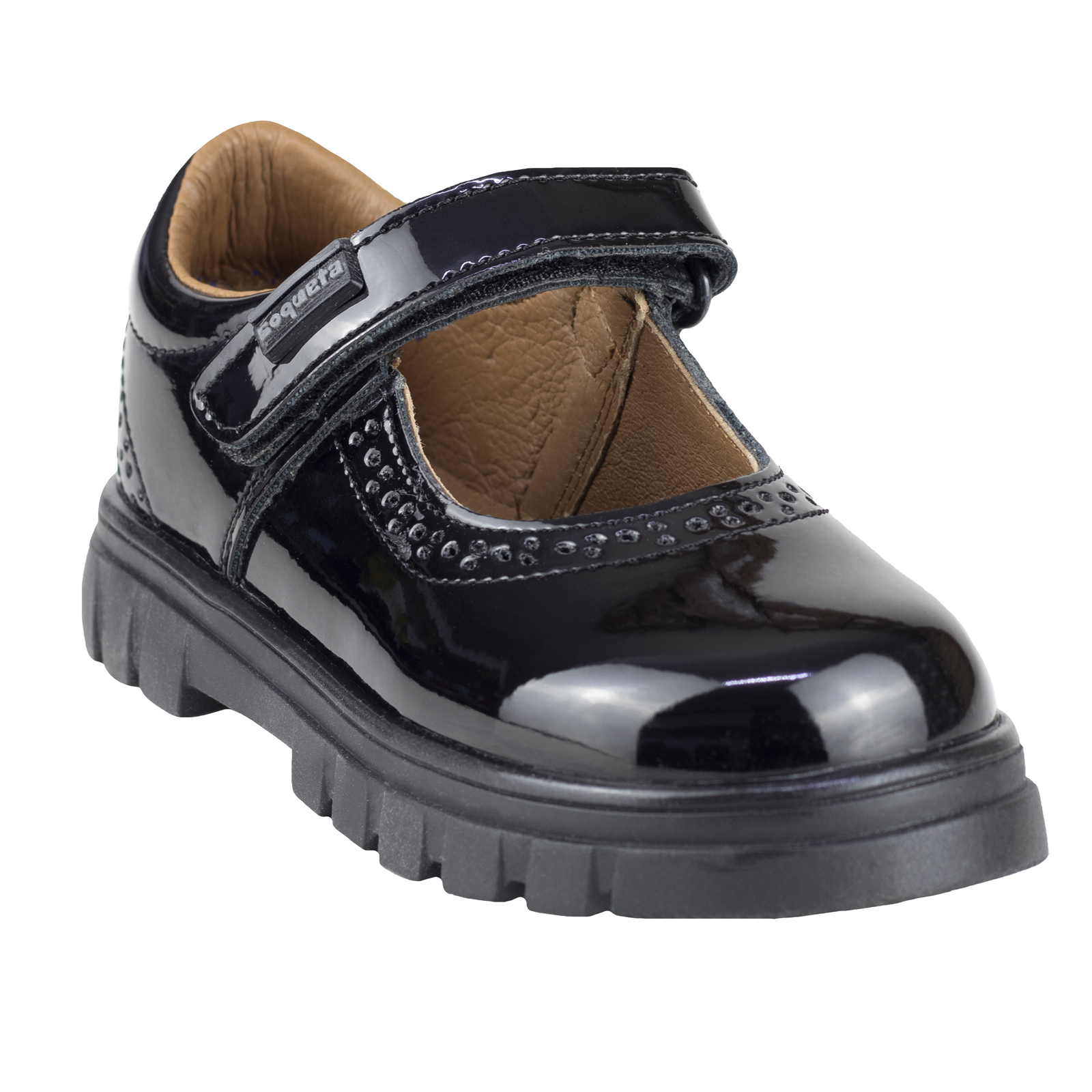 Zapatos De Charol Coqueta Escolar Para Niña 125001-c Negro 15 Al 18