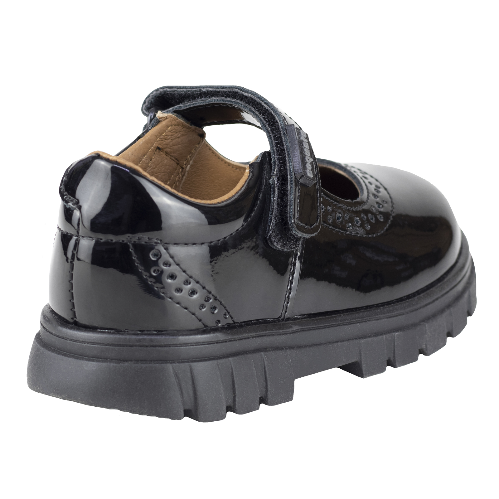 Zapatos De Charol Coqueta Escolar Para Niña 125001-c Negro 15 Al 18