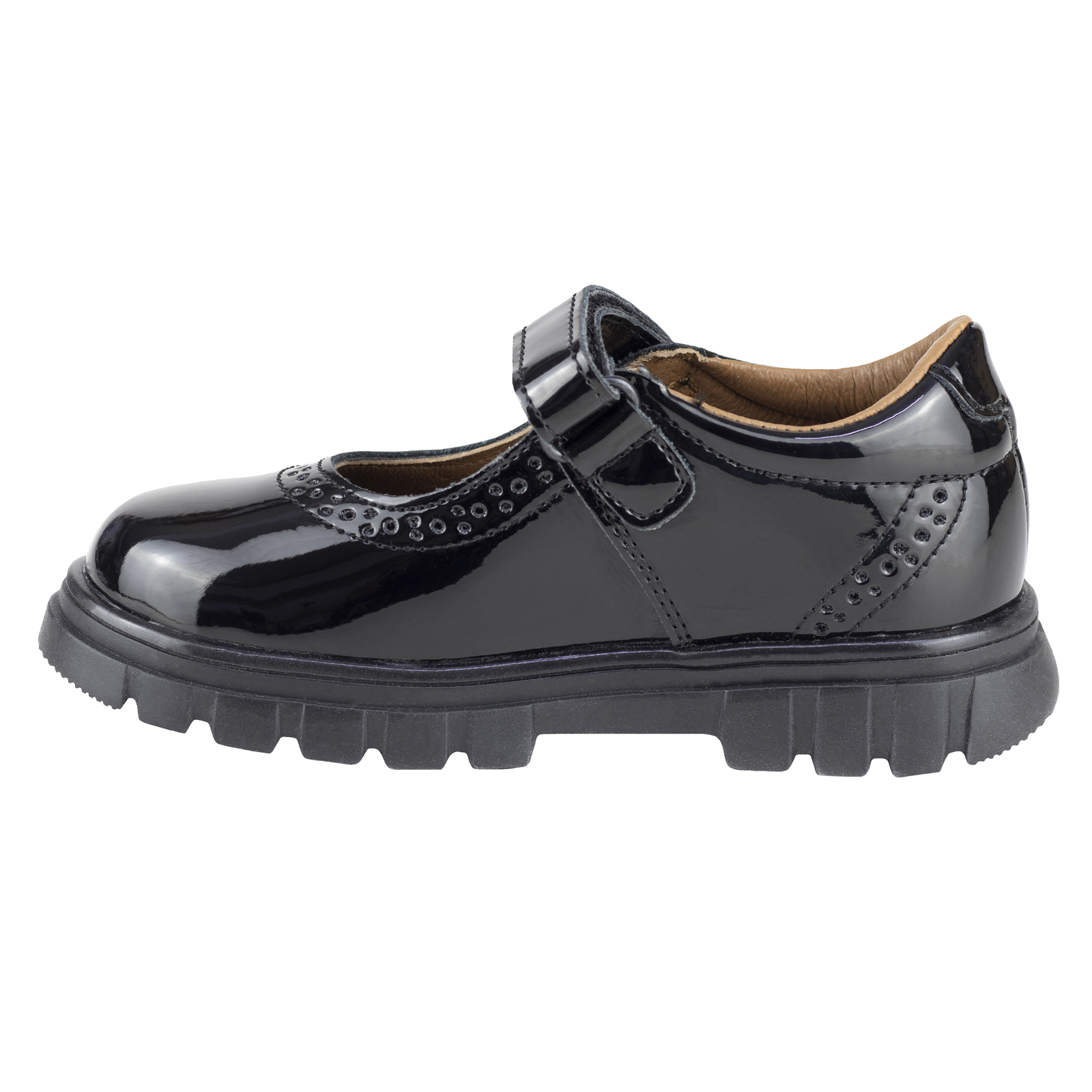 Zapatos De Charol Coqueta Escolar Para Niña 125001-c Negro 15 Al 18