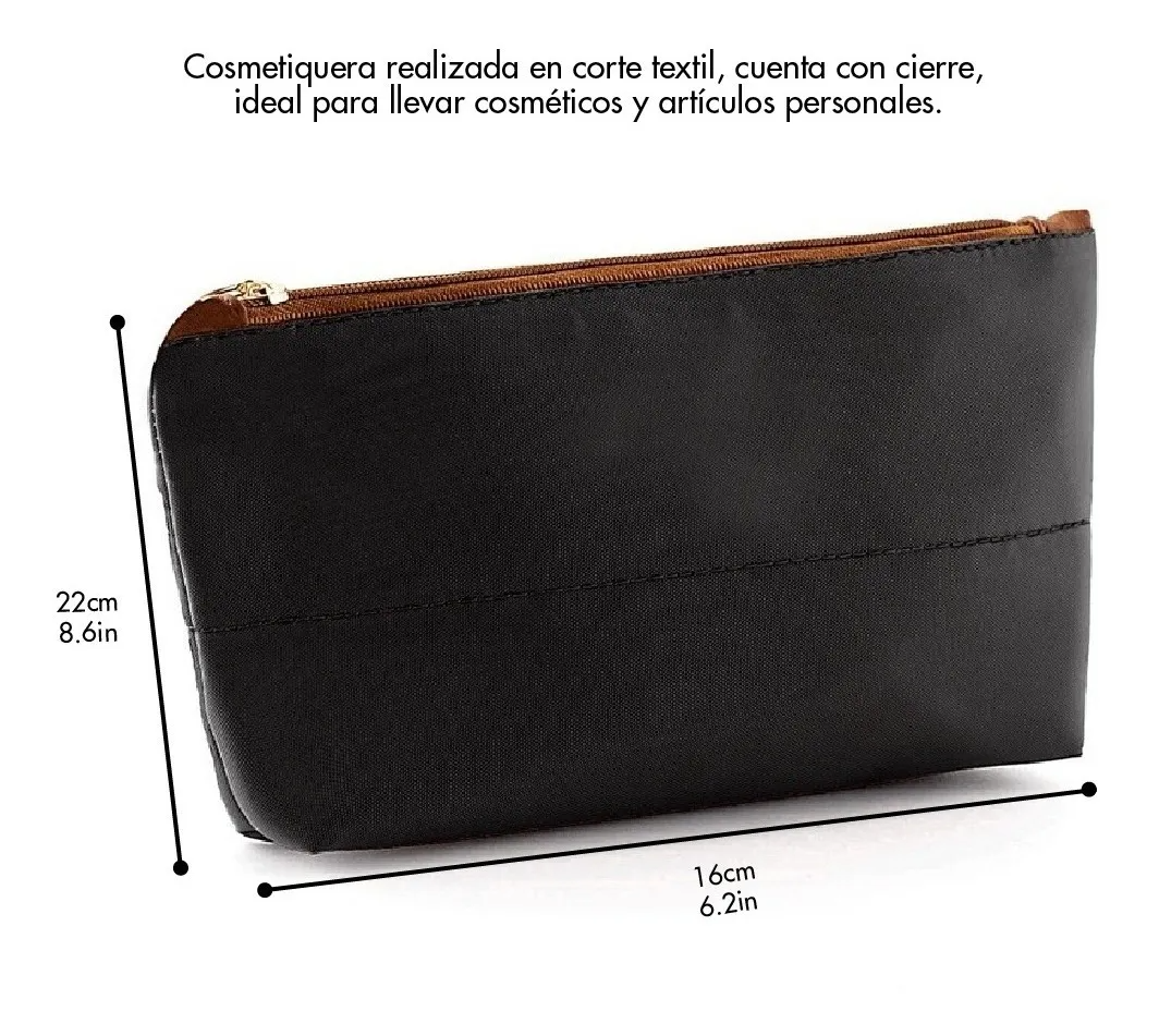 Bolsas De Mujer Bolsa Mujer Bolso Mujer Bolsa De Mujer Tote Austin Yayas Incluye Cosmetiquera Color NEGRA ACOLCHADO