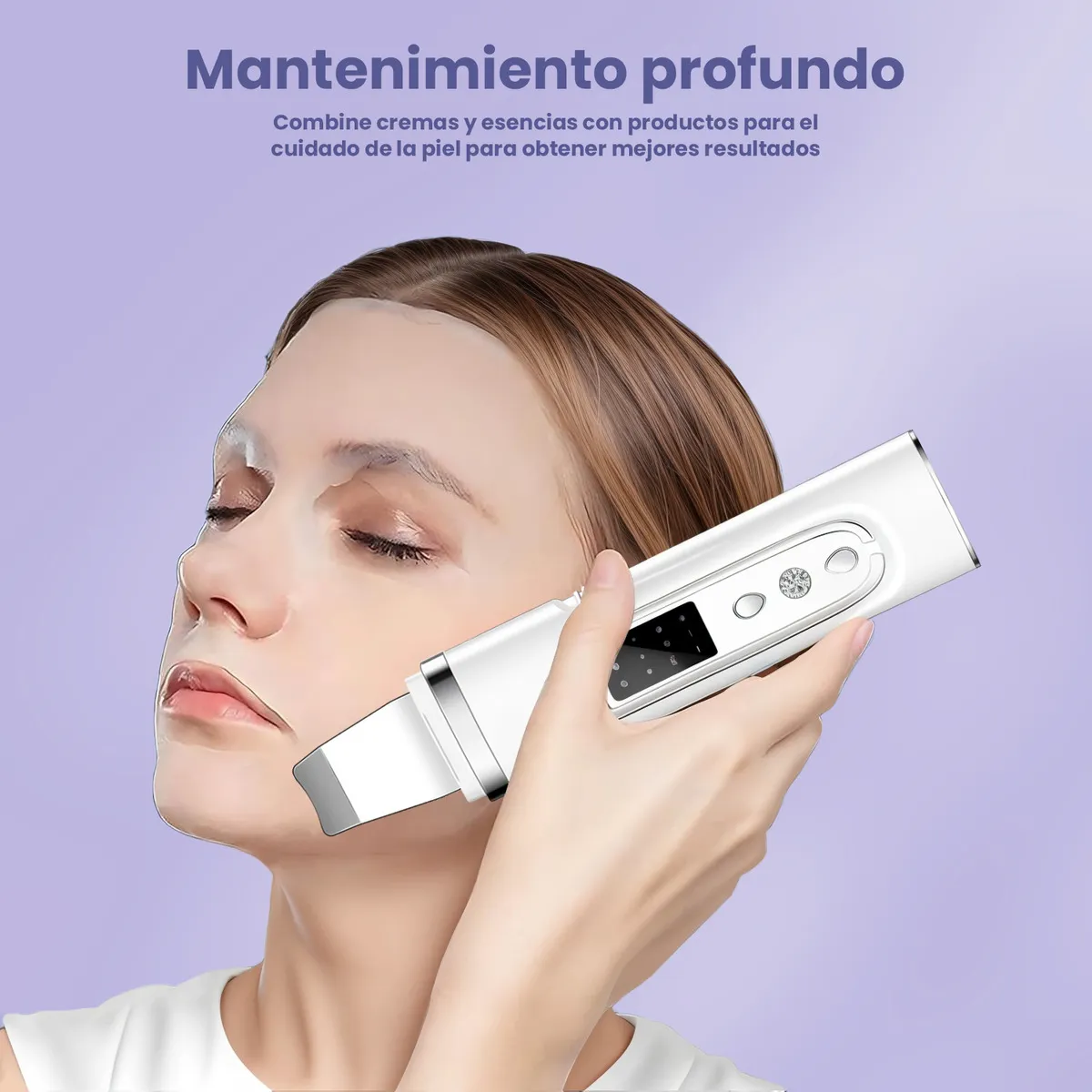 Limpiador Ultrasónico Facial Para Eliminar Puntos Negros, Exfoliar, Acné Y Limpiar Poros